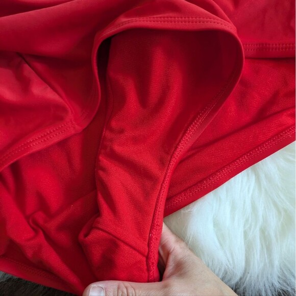 Bundle! Unique Vintage White & Blue Red Nautical Print Ruffle Swim Bikini 2X - Picture 2 of 8